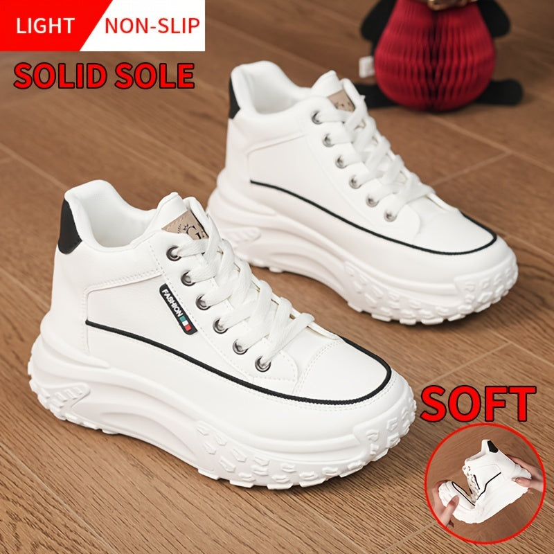 shoes all-match flat high-top casual student shoes 35-43 size beautiful