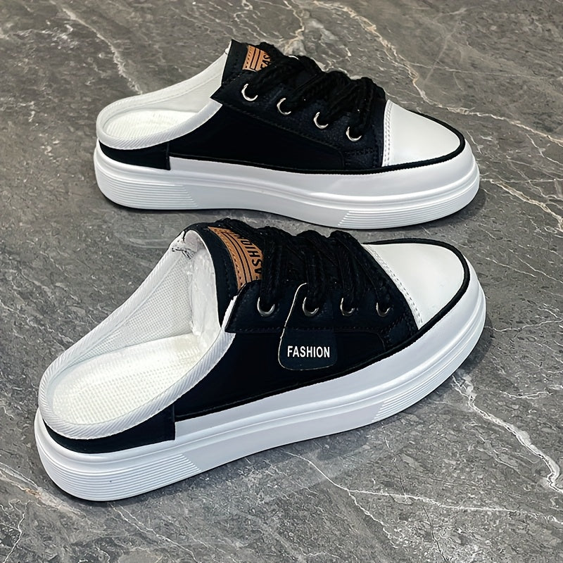 Summer Half-toe Sandals For Women; Breathable And Comfortable Student Shoes; Fashionable Slippers